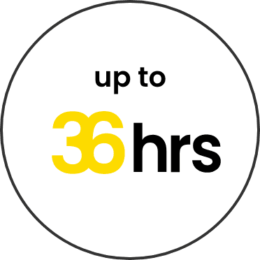 Up to 36hrs roundel